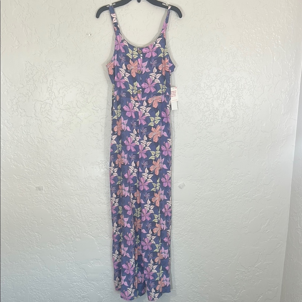 Roxy Purple and Pink Spaghetti Strap Sundress